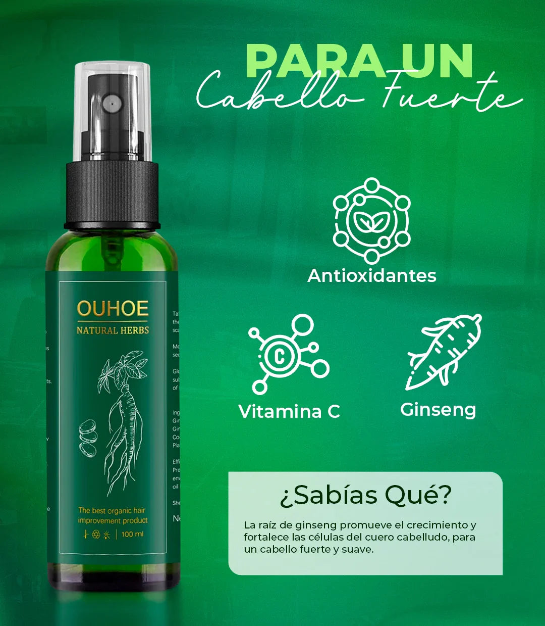 OUHOE™|Tónico de crecimiento capilar