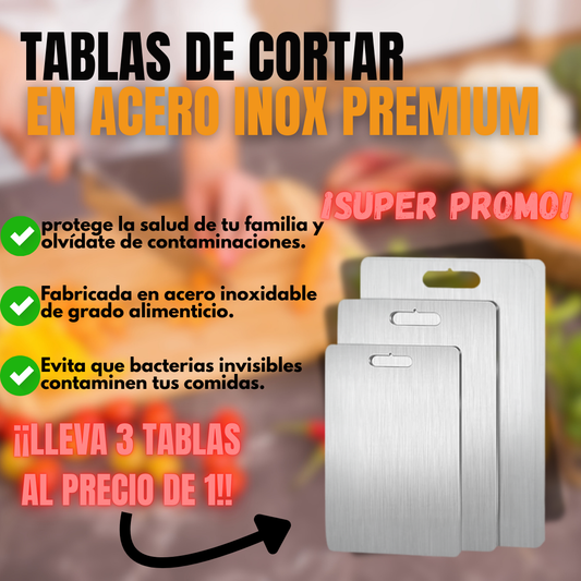 SteelSafe™|Tablas de picar en acero