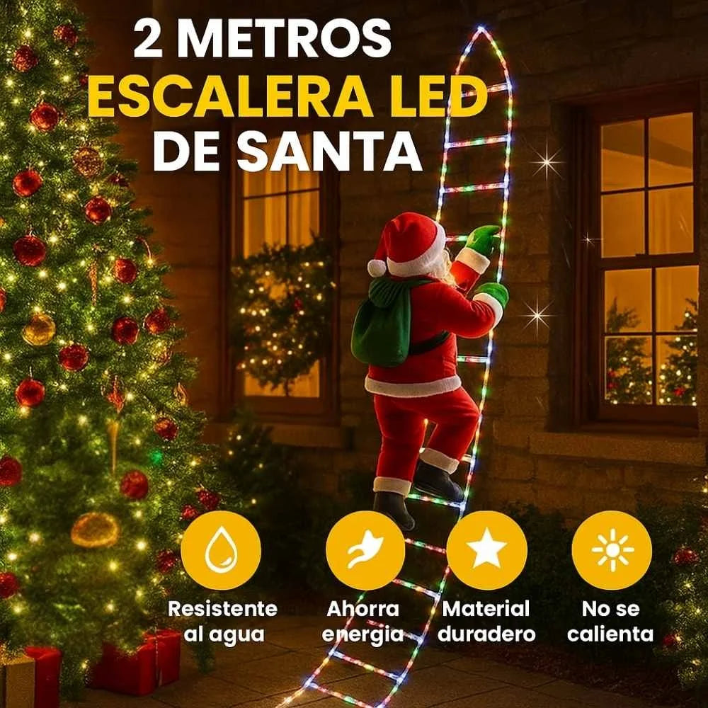 Magic Santa™| Escalera Navideña con Santa