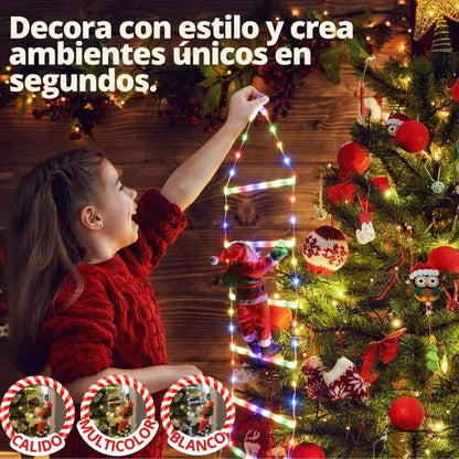 Magic Santa™| Escalera Navideña con Santa